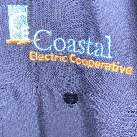 Navy Men's Button Down Shirt - Picture 8 of 8